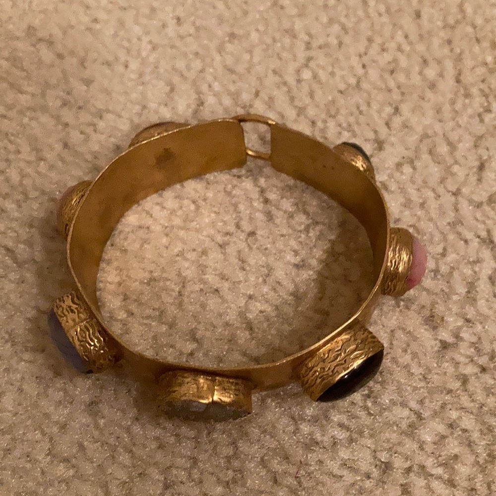 Beautiful Brass Multi-stone Bracelet - Picture 3 of 6